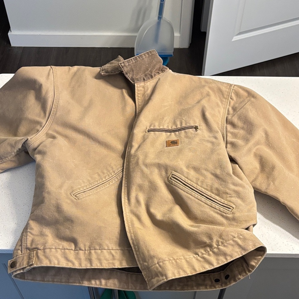 Carhartt Brown Checkered Fabric